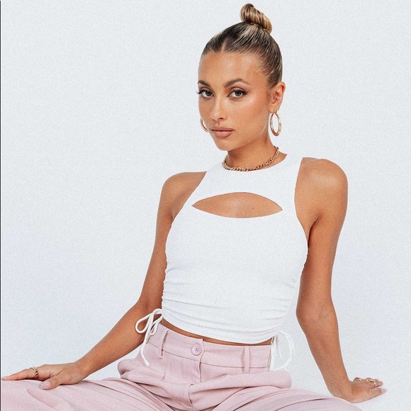 Princess Polly Tops - Princess Polly Lynlee Top in White Size 0